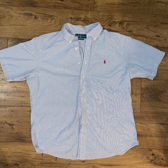 Ralph Lauren Blue stripe shirt - Picture 1 of 3